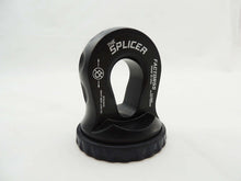 Load image into Gallery viewer, Splicer 3/8-1/2 Inch Synthetic Rope Splice On Shackle Mount Black Factor 55