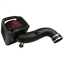 Load image into Gallery viewer, Cold Air Intake For 07-10 Chevrolet Silverado GMC Sierra V8-6.6L LMM Duramax Cotton Cleanable Red