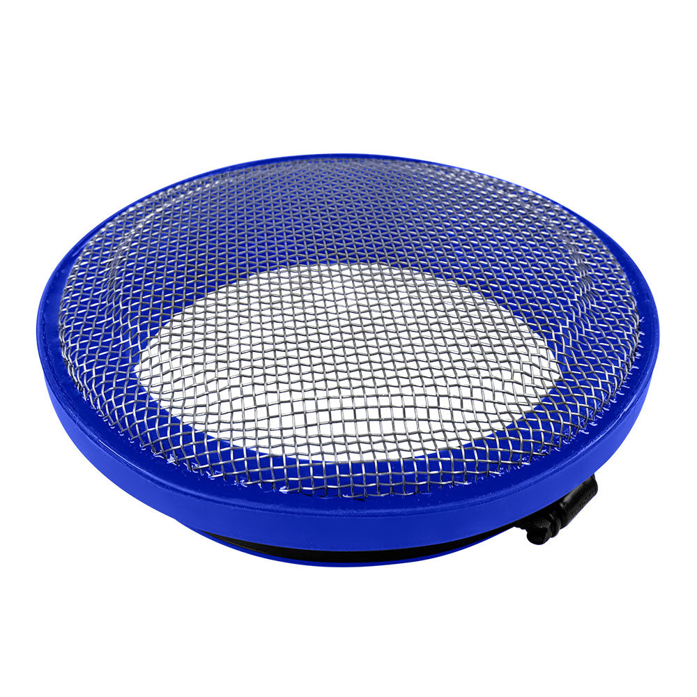 Turbo Screen 4.0 Inch Blue Stainless Steel Mesh W/Stainless Steel Clamp