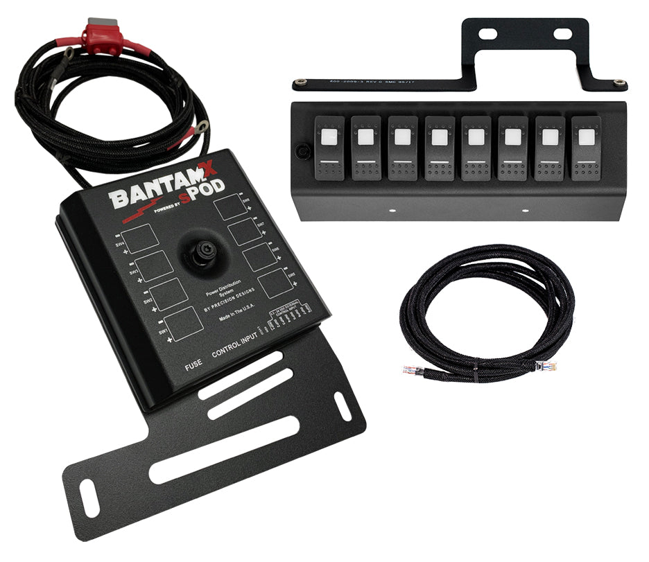 BantamX w/ Red LED Switch panel for JK 2009-2018