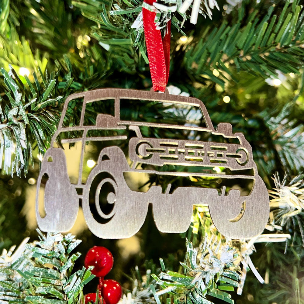 Bronco Christmas Tree Ornament