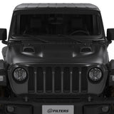 Jeep Air Hood Scoops for 18-22 Wrangler JL Rubicon 2.0L, 3.6L, 20-22 Jeep Gladiator 3.6L Scoops Only Kit