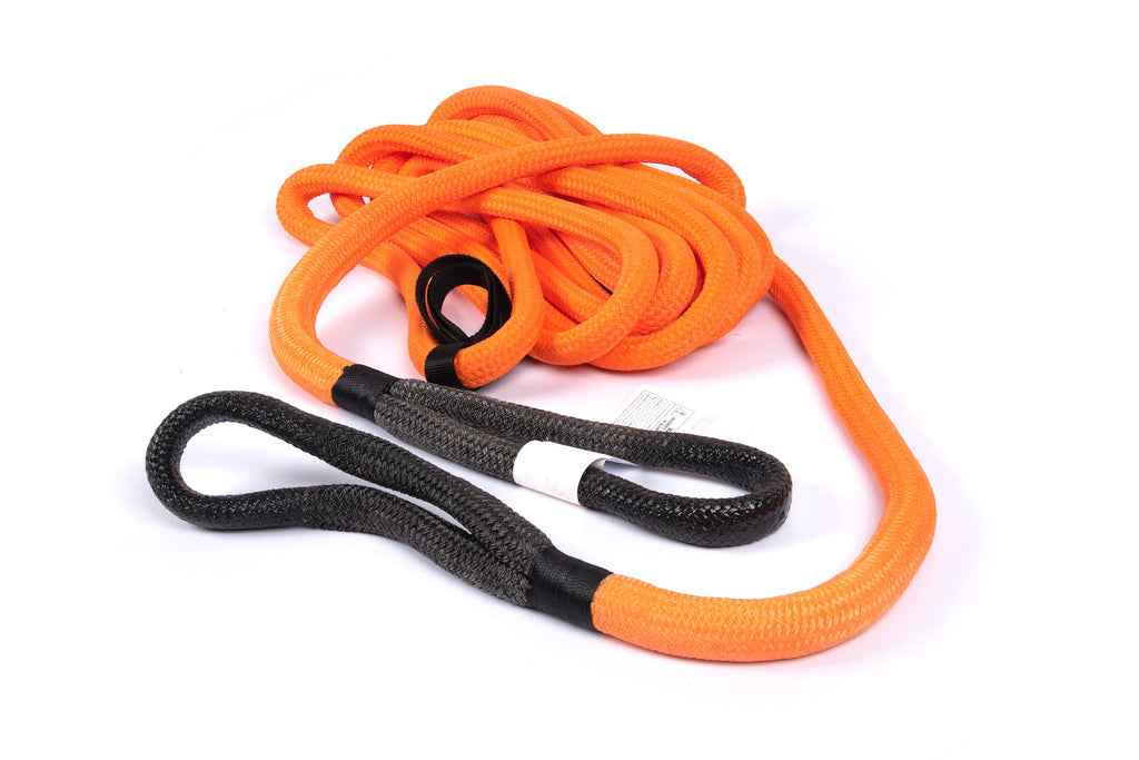 Kinetic Recovery Rope - 7/8" x 30' Nylon Looped Ends - Orange