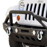 Jeep JK/JL Front Bumper w/LED Lights 07-18 Wrangler JK/JL Steel Mid Length