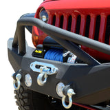 Jeep JK Front Bumper w/Skid Plate 07-18 Wrangler JK Steel Full Length
