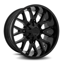 Load image into Gallery viewer, Aluminum Wheels Affliction 20x9 6x135/139.7 0 108 Gloss Black Hardrock Offroad