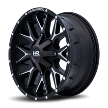 Load image into Gallery viewer, Aluminum Wheels Affliction 20x9 8x180 0 124.3 Satin Black Milled Hardrock Offroad