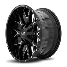Load image into Gallery viewer, Aluminum Wheels Affliction 20x9 8x165.1 0 125.2 Gloss Black Milled Hardrock Offroad