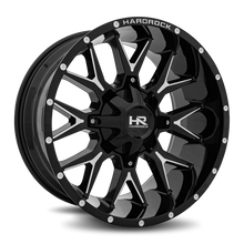 Load image into Gallery viewer, Aluminum Wheels Affliction 20x9 6x120/139.7 0 78.1 Gloss Black Milled Hardrock Offroad