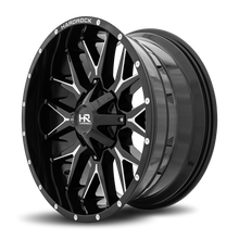 Load image into Gallery viewer, Aluminum Wheels Affliction 22x10 6x135/139.7 -19 108 Gloss Black Milled Hardrock Offroad
