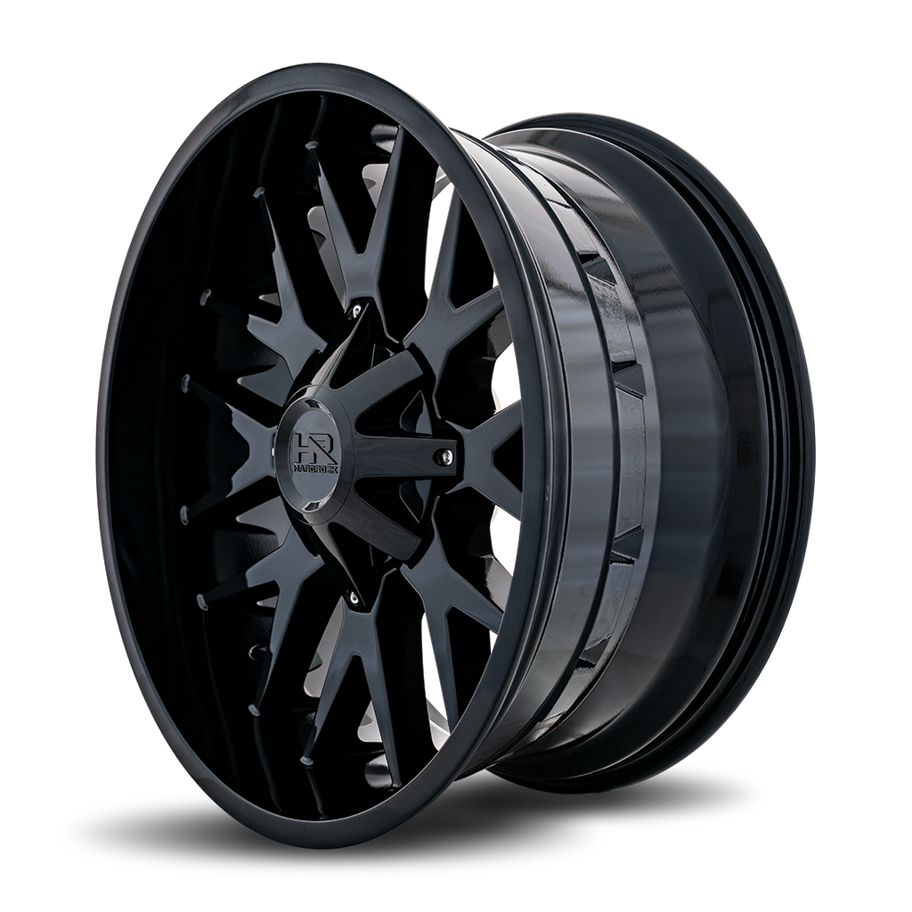 Aluminum Wheels Affliction 22x10 5x127/139.7 -19 87 Gloss Black Hardrock Offroad