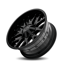 Load image into Gallery viewer, Aluminum Wheels Affliction 22x10 8x165.1 -19 125.2 Gloss Black Hardrock Offroad