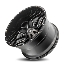 Load image into Gallery viewer, Aluminum Wheels Affliction 24x14 Blank -76 87 Gloss Black Milled Hardrock Offroad