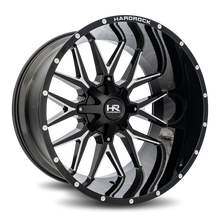 Load image into Gallery viewer, Aluminum Wheels Affliction 24x14 6x135/139.7 -76 108 Gloss Black Milled Hardrock Offroad
