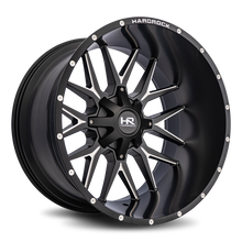 Load image into Gallery viewer, Aluminum Wheels Affliction 24x14 8x180 -76 124.3 Satin Black Milled Hardrock Offroad