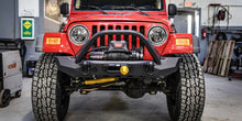 Load image into Gallery viewer, Jeep Wrangler CJ/YJ/TJ Pyro MidWidth Front Bumper - Flat Top Stinger - CrawlTek Revolution
