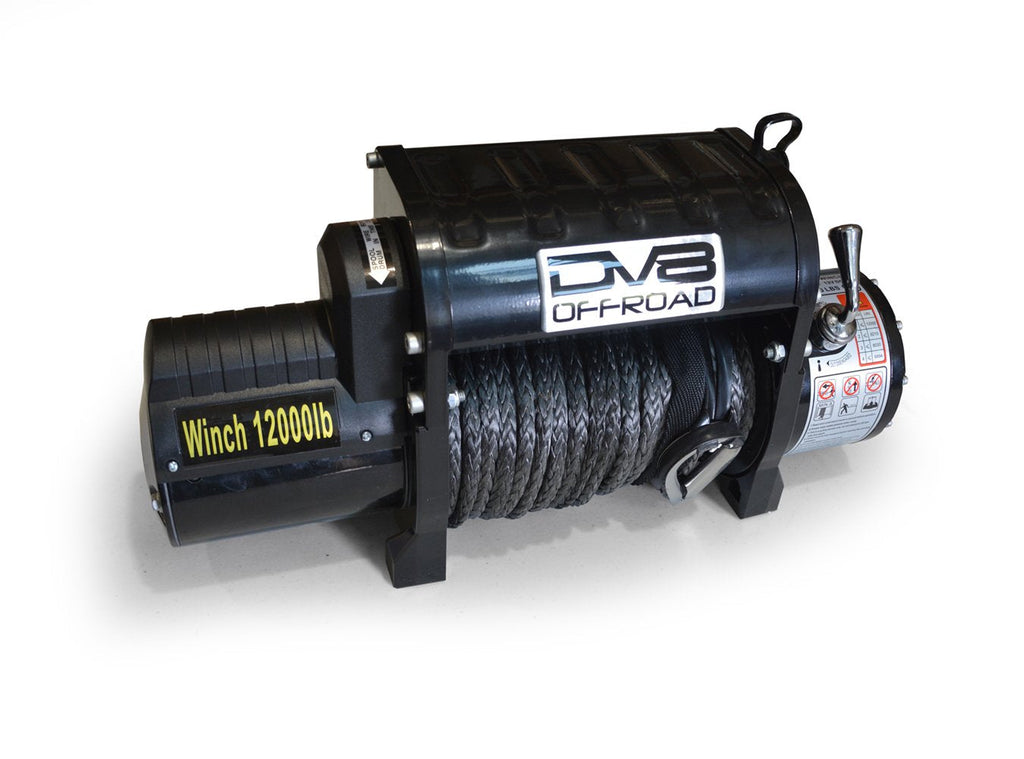 12000 LB Winch Black w/Synthetic Line and Wireless Remote