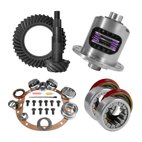 8.5 inch GM 3.42 Rear Ring and Pinion Install Kit 30 Spline Positraction Axle Bearings and Seals -