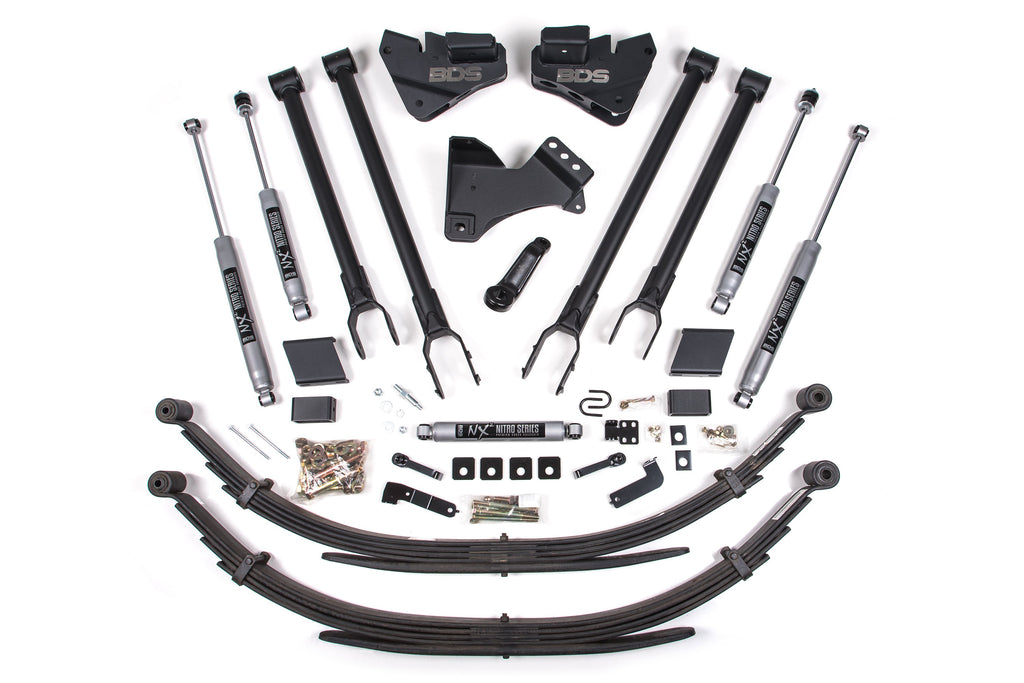 4 Inch Lift Kit | 4-Link Conversion | Ford F250 / F350 Super Duty (17-19) 4WD | Gas