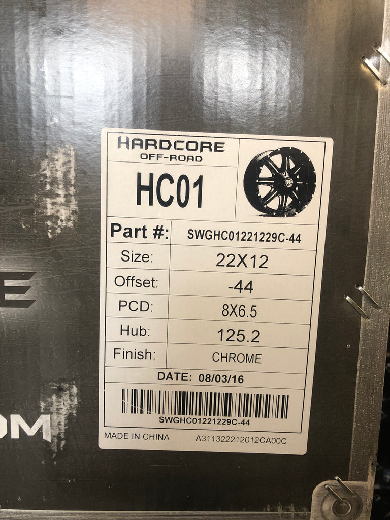 Hardcore HC01 Chrome 8x6.5