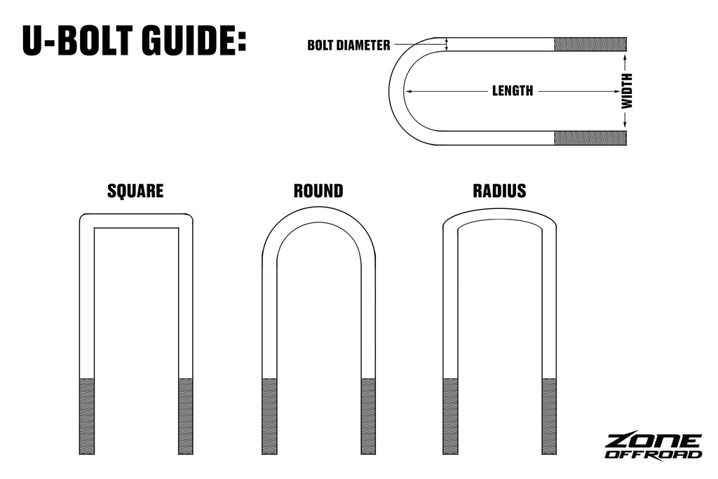 Automotive Axle U-Bolt - Radiused