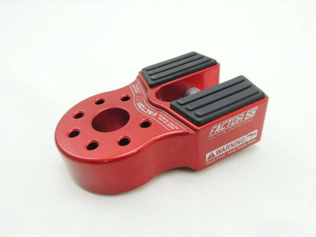 FlatLink Winch Shackle Mount Assembly Red Factor 55