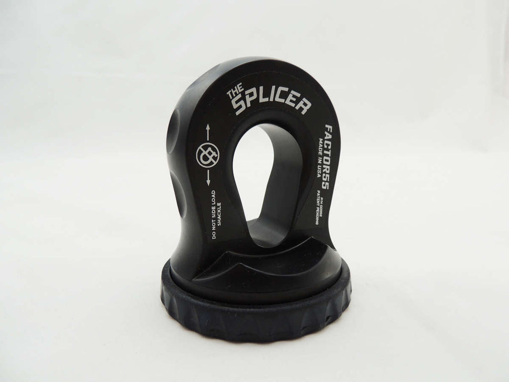 Splicer 3/8-1/2 Inch Synthetic Rope Splice On Shackle Mount Gray Factor 55