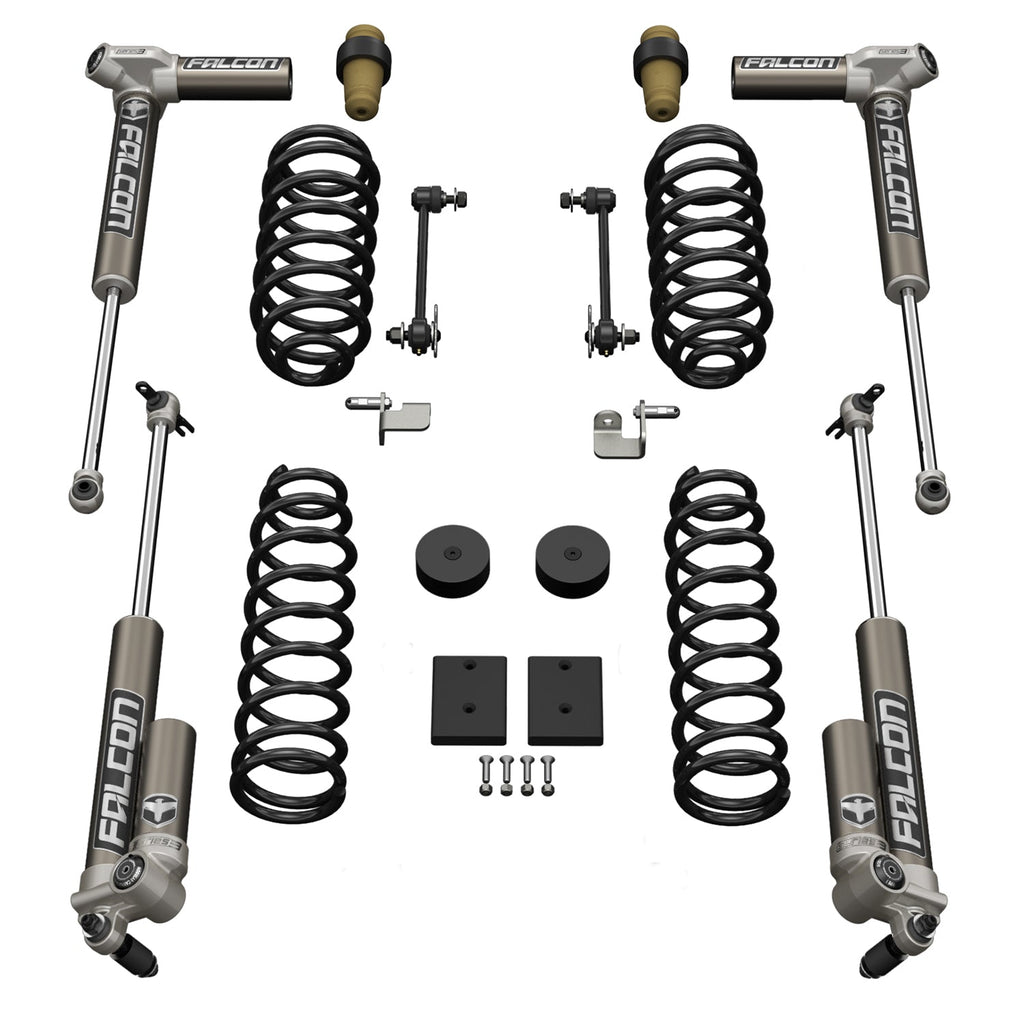 Jeep JKU 4 Door 1.5 Inch Sport ST1 Suspension System w/ Falcon 3.1 Shocks 07-18 Wrangler JKU