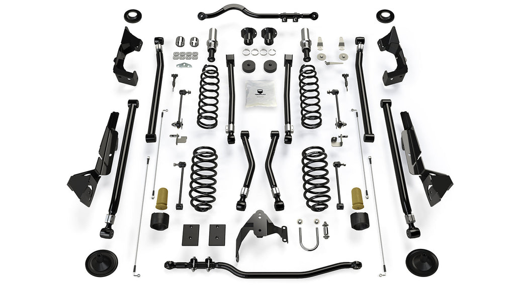 Jeep JK Long Arm Suspension 4 Inch Alpine RT4 System No Shock Absorbers For 07-18 Wrangler JK 4 Door