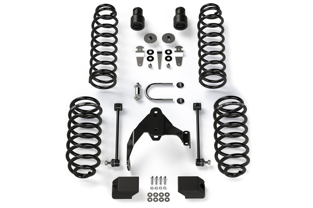 Jeep JKU 4 Door 2.5 Inch Lift Kit No Shocks Or Shock Extensions 07-18 Wrangler JKU