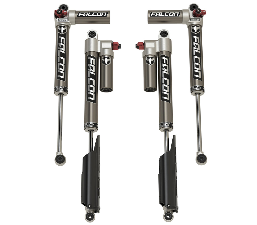 Jeep Gladiator Piggyback Shocks Falcon SP2 3.3 Fast Adjust 3.5-4.5 Inch Lift All 4 For 20-Pres Gladiator