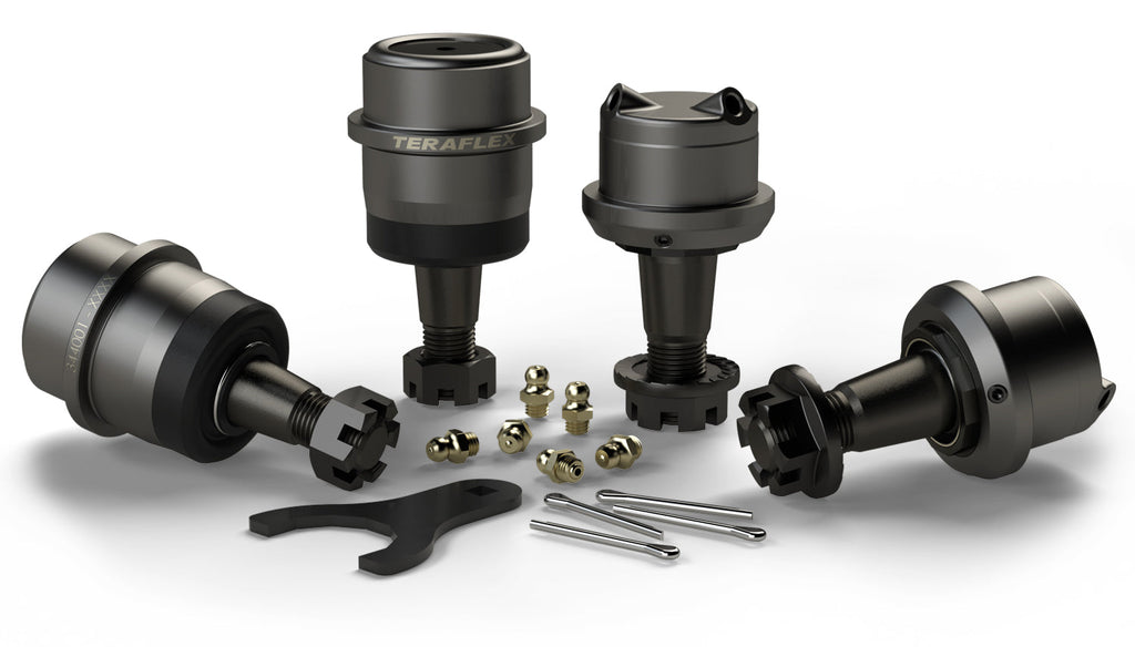 Jeep JK/JKU HD Dana 30/44 Upper and Lower Ball Joint Kit w/out Knurl Set of 4 07-18 Wrangler JK/JKU