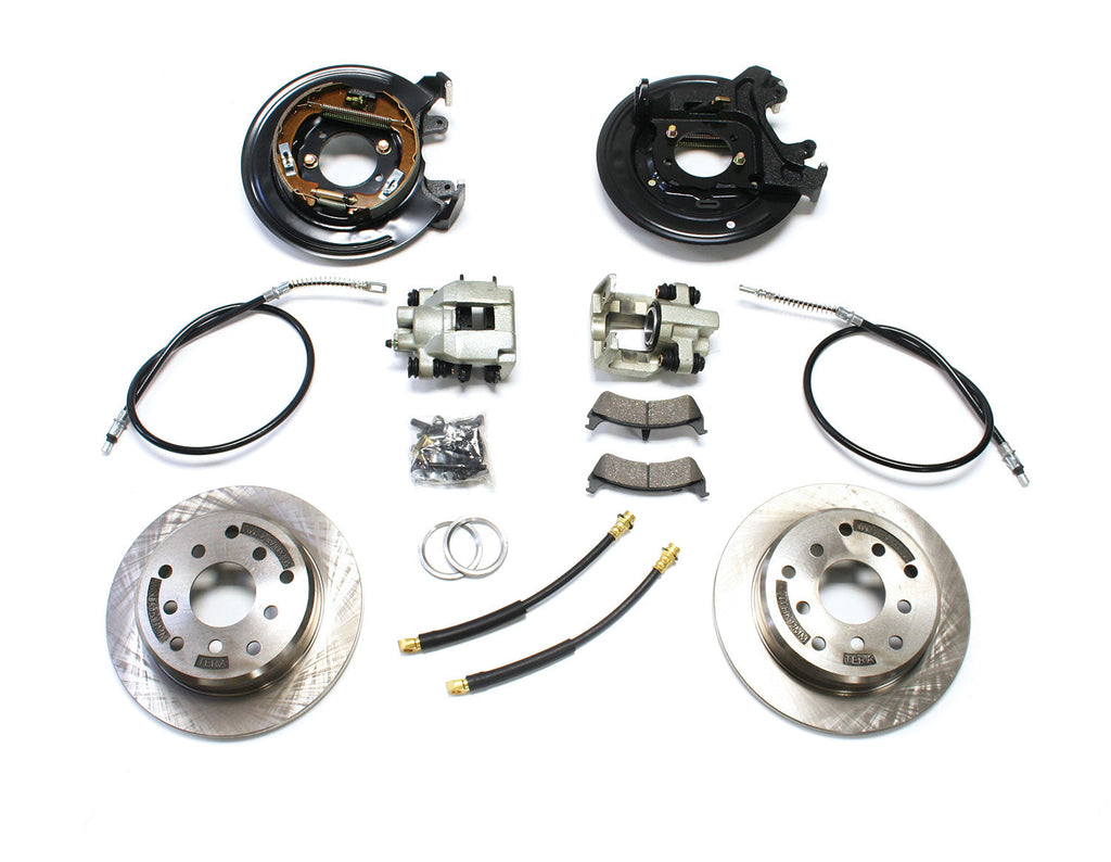 Jeep TJ Rear Disc Brake Conversion Kit w/ E-Brake Cables 97-06 Wrangler TJ