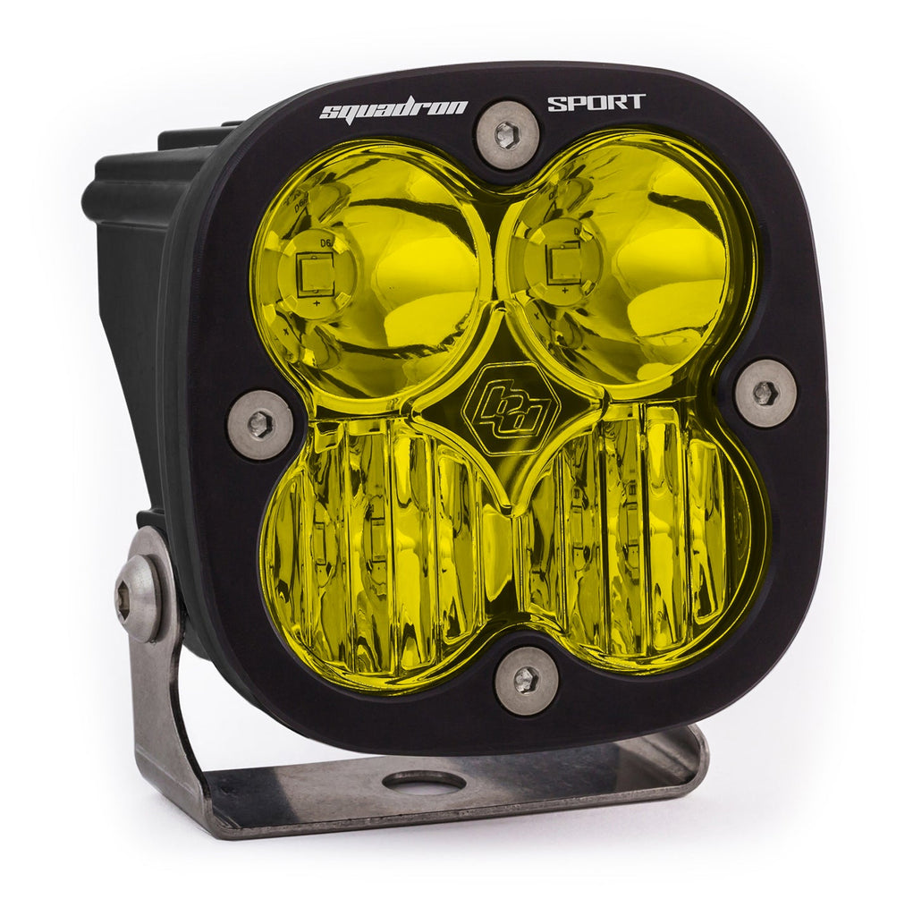 LED Light Pod Driving/Combo Pattern Amber Black Squadron Sport Baja Designs