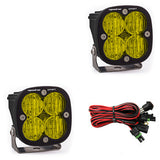 LED Light Pods Amber Lens Wide Cornering Pair Squadron Sport Baja Designs