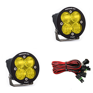 LED Light Pods Amber Lens Driving/Combo Pair Squadron R Pro Baja Designs