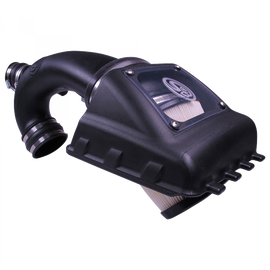 Cold Air Intake For 11-14 Ford F150 V6-3.5L Ecoboost Dry Dry Extendable White