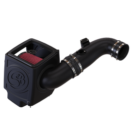 Cold Air Intake For 11-16 Chevrolet Silverado GMC Sierra V8-6.6L LML Duramax Cotton Cleanable Red