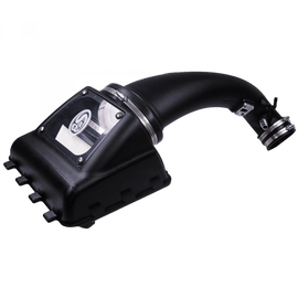 Cold Air Intake For 11-14 Ford F150 V8-5.0L Dry Dry Extendable White