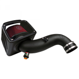 Cold Air Intake For 07-10 Chevrolet Silverado GMC Sierra V8-6.6L LMM Duramax Cotton Cleanable Red