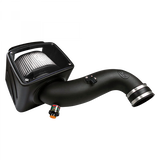 Cold Air Intake For 07-10 Chevrolet Silverado GMC Sierra V8-6.6L LMM Duramax Dry Extendable White