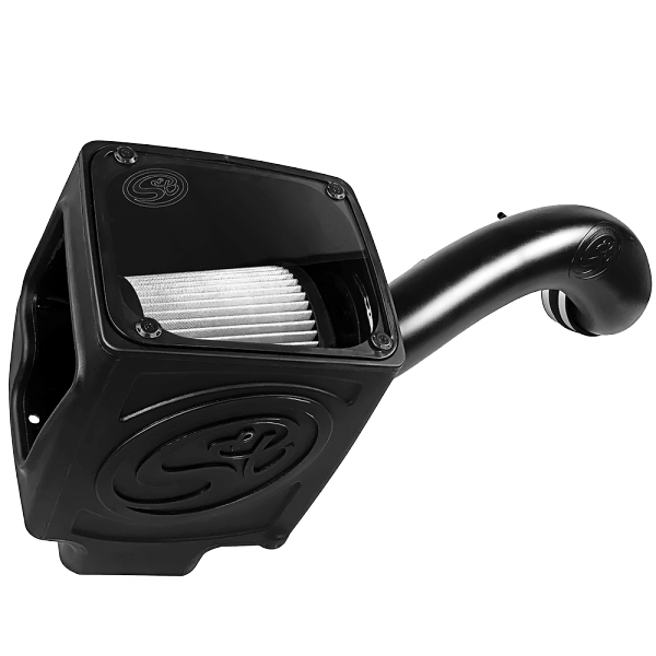 Cold Air Intake For 16-19 Silverado/Sierra 2500, 3500 6.0L Dry Extendable White