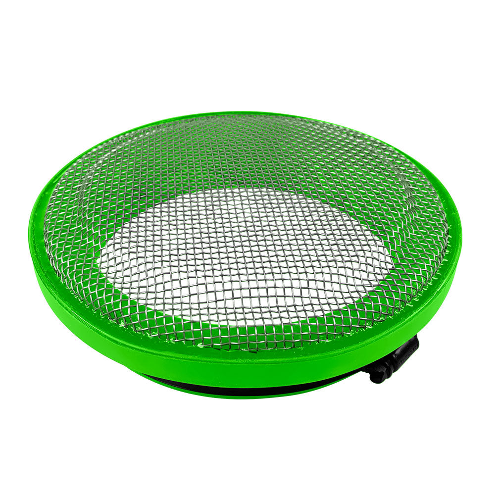 Turbo Screen 4.0 Inch Lime Green Stainless Steel Mesh W/Stainless Steel Clamp