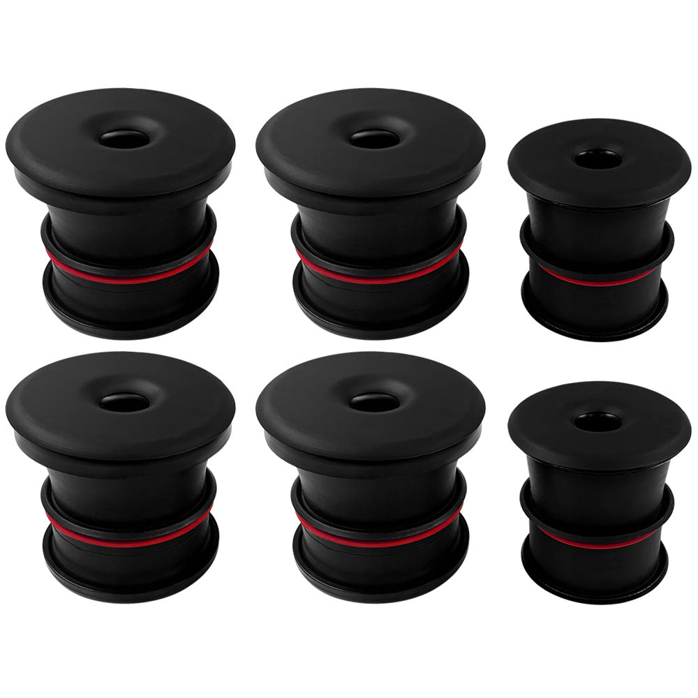 Silicone Body Mount Kit For 99-03 Ford F-250/F-350/F-450/F-550 5.4L, 6.8L 7.3L Regular & Extended Cab 6 Pc