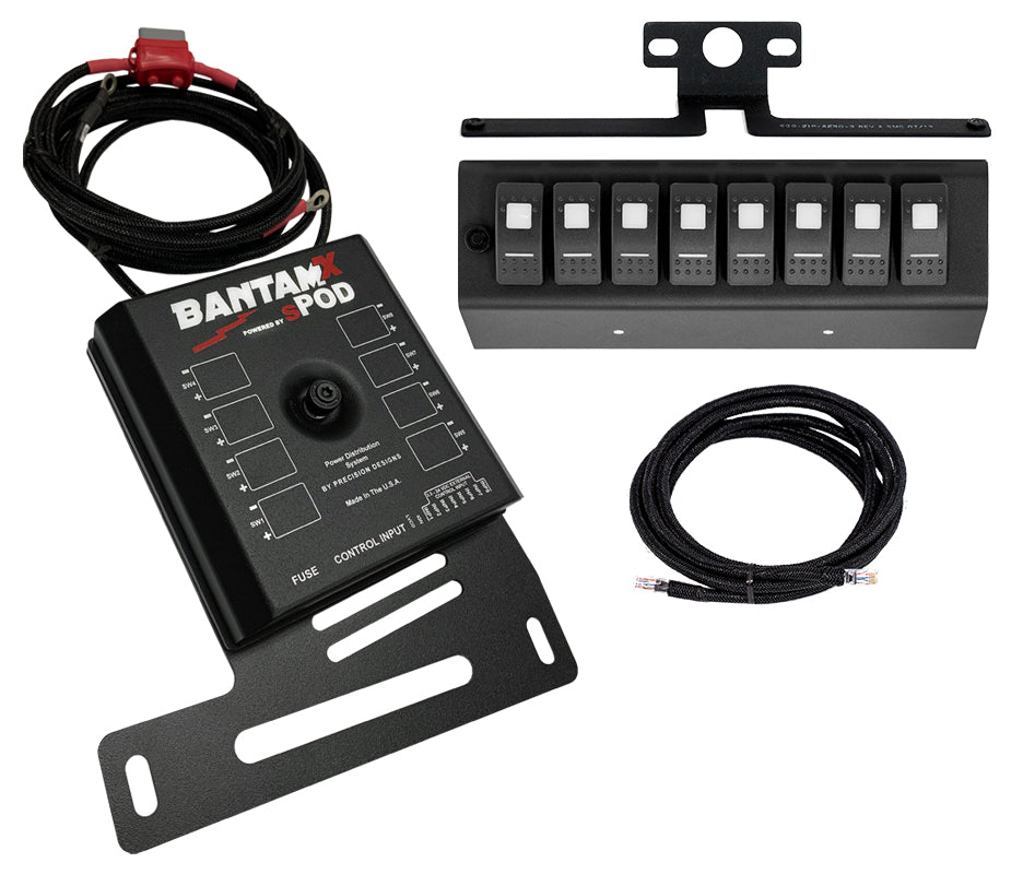 BantamX w/ Red LED Switch panel for JK 2007-2008