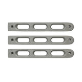 2007-18 Jeep JK Silver Slot Style Door Handle Inserts set of 3