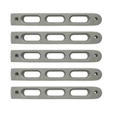 2007-18 Jeep JK Silver Slot Style Door Handle Inserts set of 5