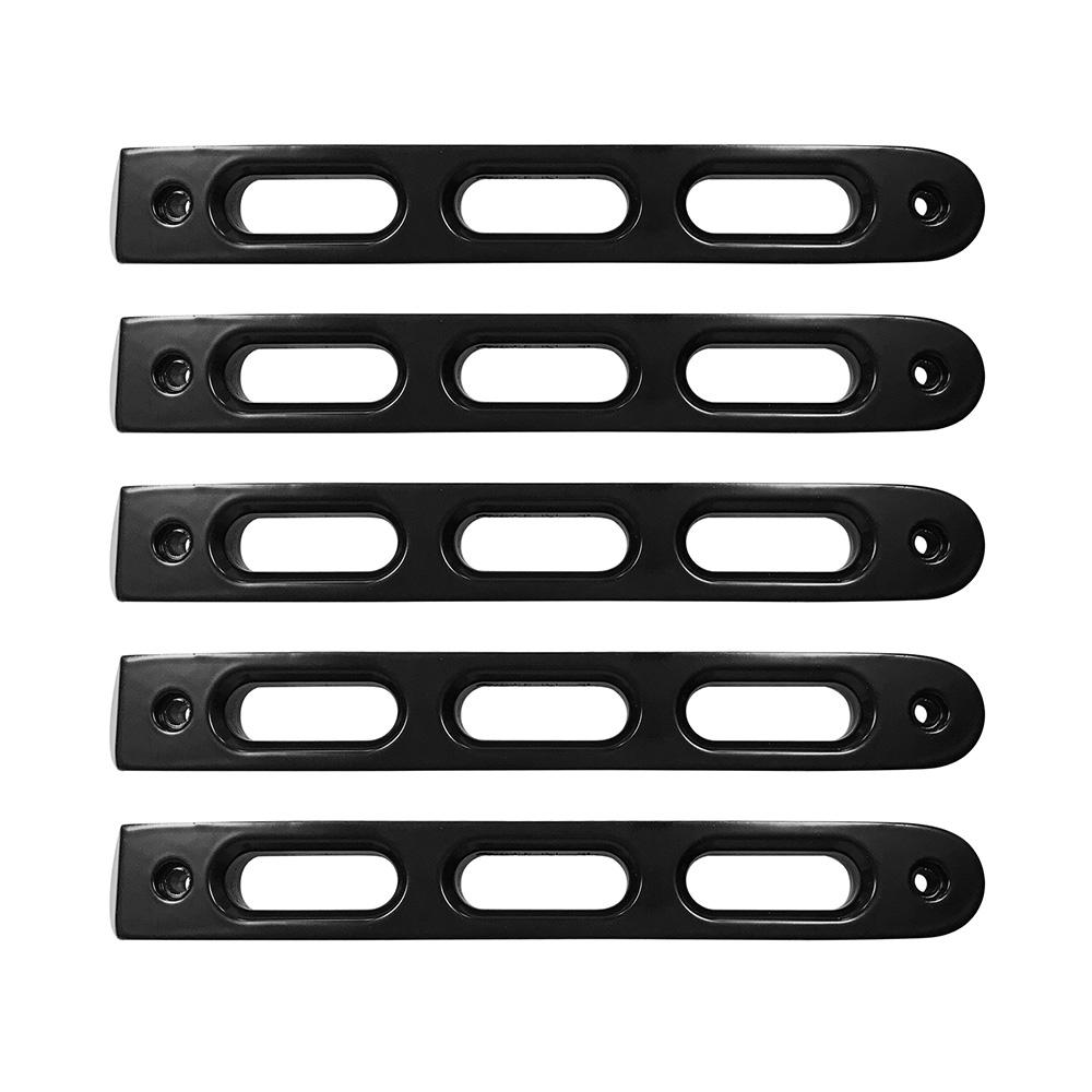 2007-18 Jeep JK Black Slot Style Door Handle Inserts set of 5