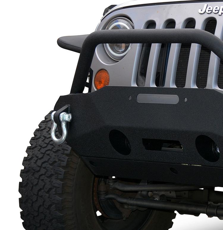 Jeep JK Front Bumper w/Fog Light Holes FS-16 07-18 Wrangler JK Steel Stubby