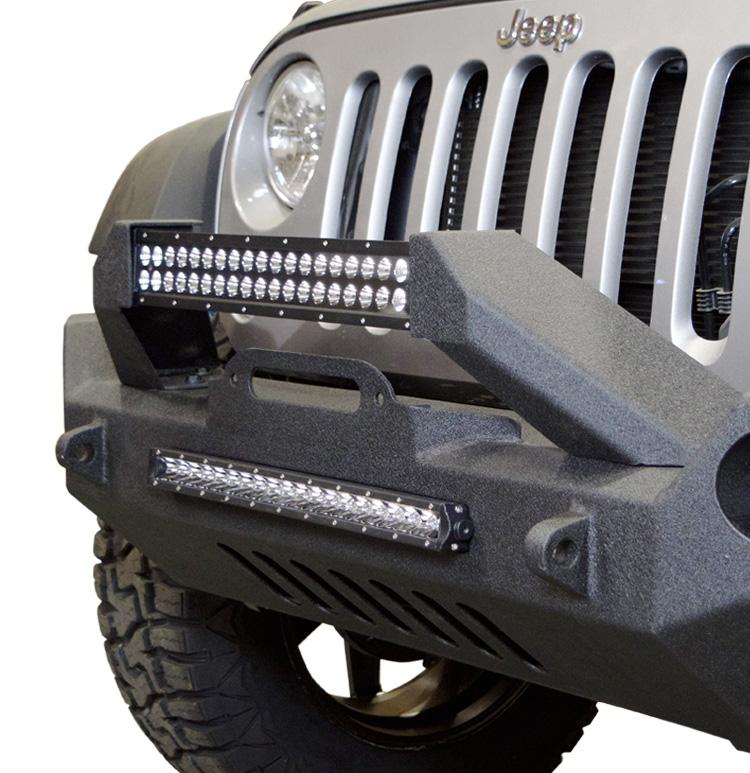 Jeep JK Front Bumper w/Fog Light Holes FS-17 07-18 Wrangler JK Steel Mid Length